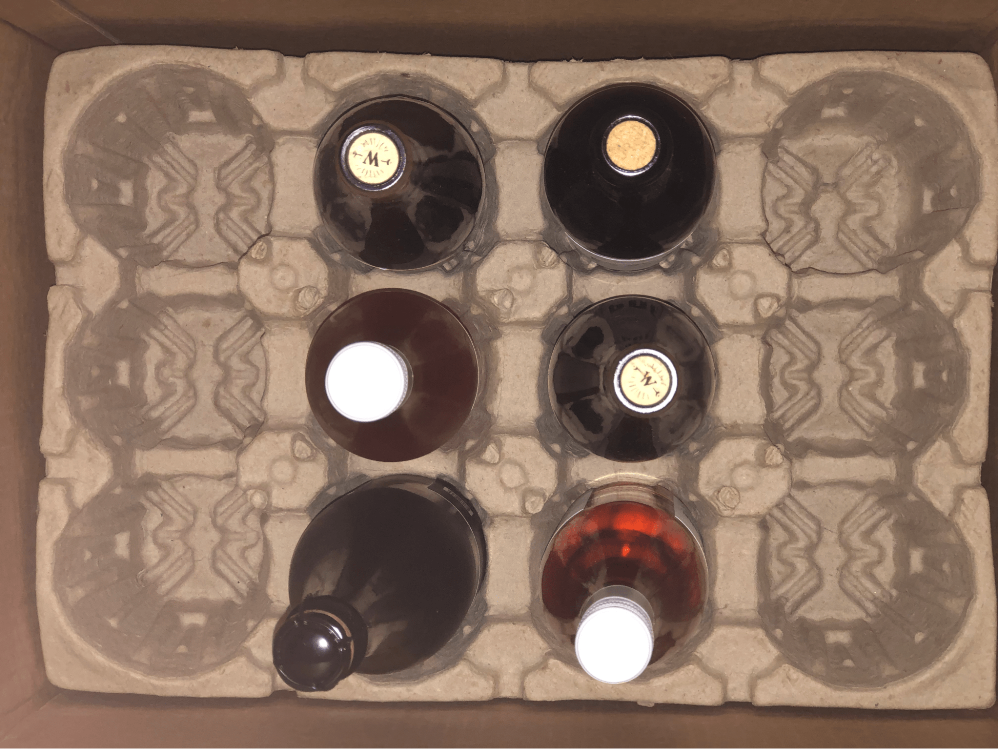 Wines in a box delivered from Winc.